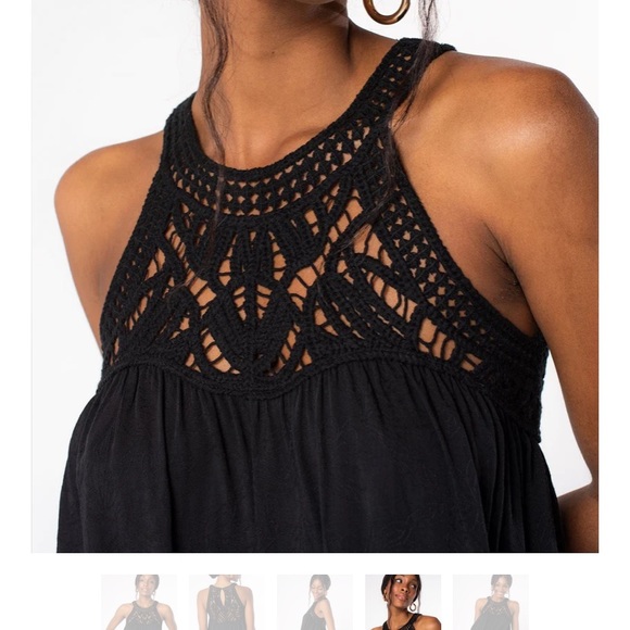 Lovestitch black Casey crochet top…. - Picture 3 of 3